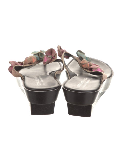 Donald Pliner Printed Glitter Accents Slides