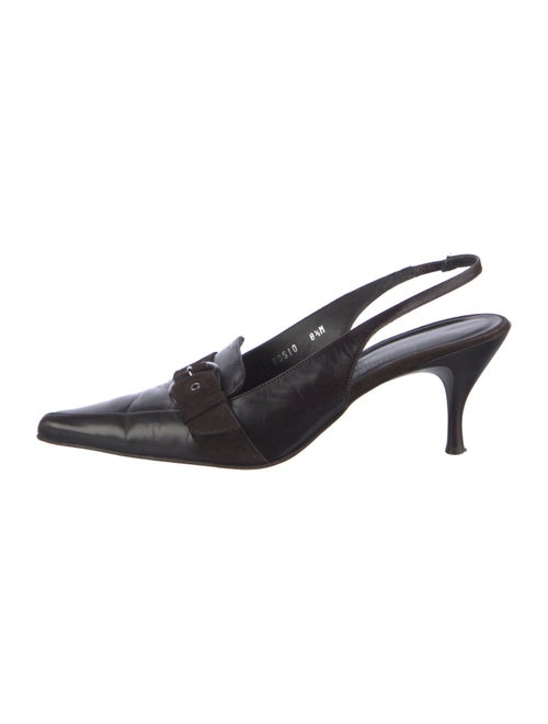 Donald Pliner Leather Slingback Pumps