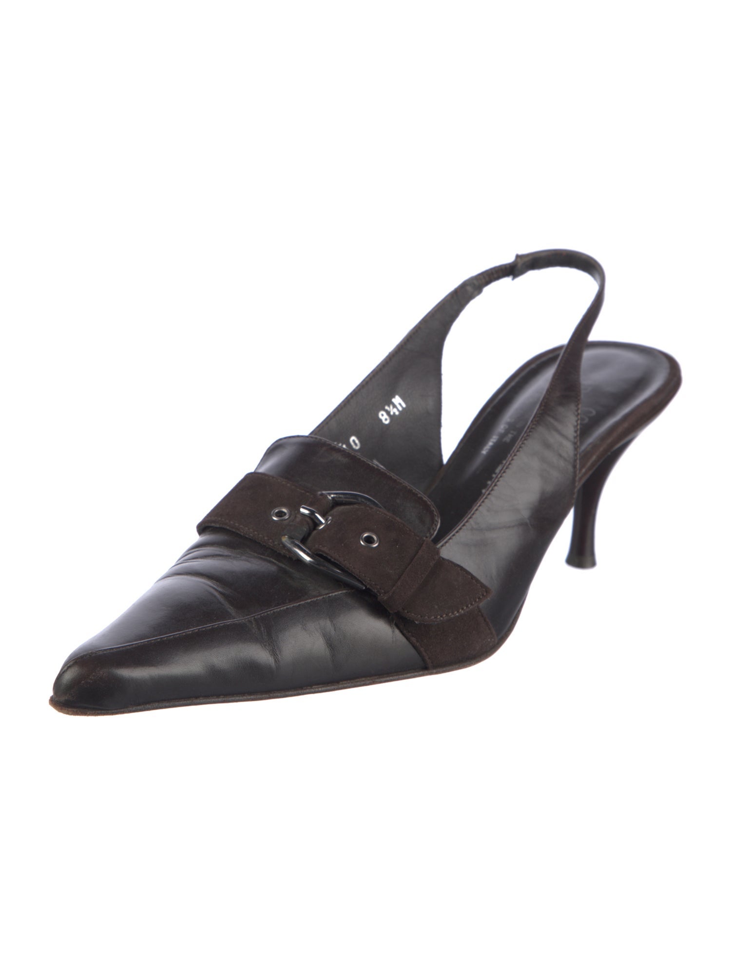 Donald Pliner Leather Slingback Pumps