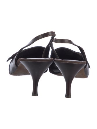 Donald Pliner Leather Slingback Pumps