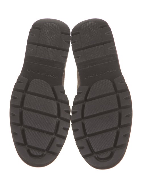 Donald Pliner Suede Chain-Link Accents Loafers