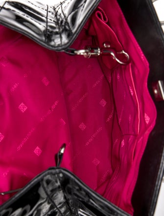 Donald Pliner Patent Leather Top Handle Bag