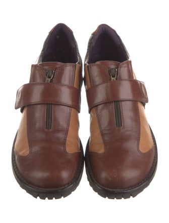 Donald Pliner Leather Colorblock Pattern Loafer Sneakers