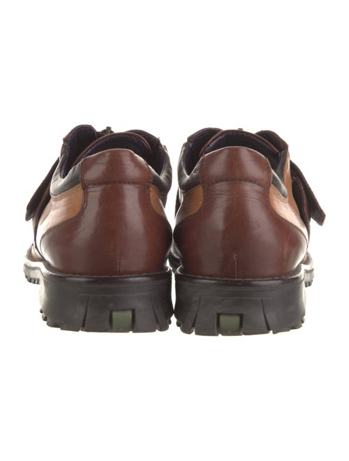 Donald Pliner Leather Colorblock Pattern Loafer Sneakers