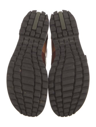 Donald Pliner Leather Colorblock Pattern Loafer Sneakers