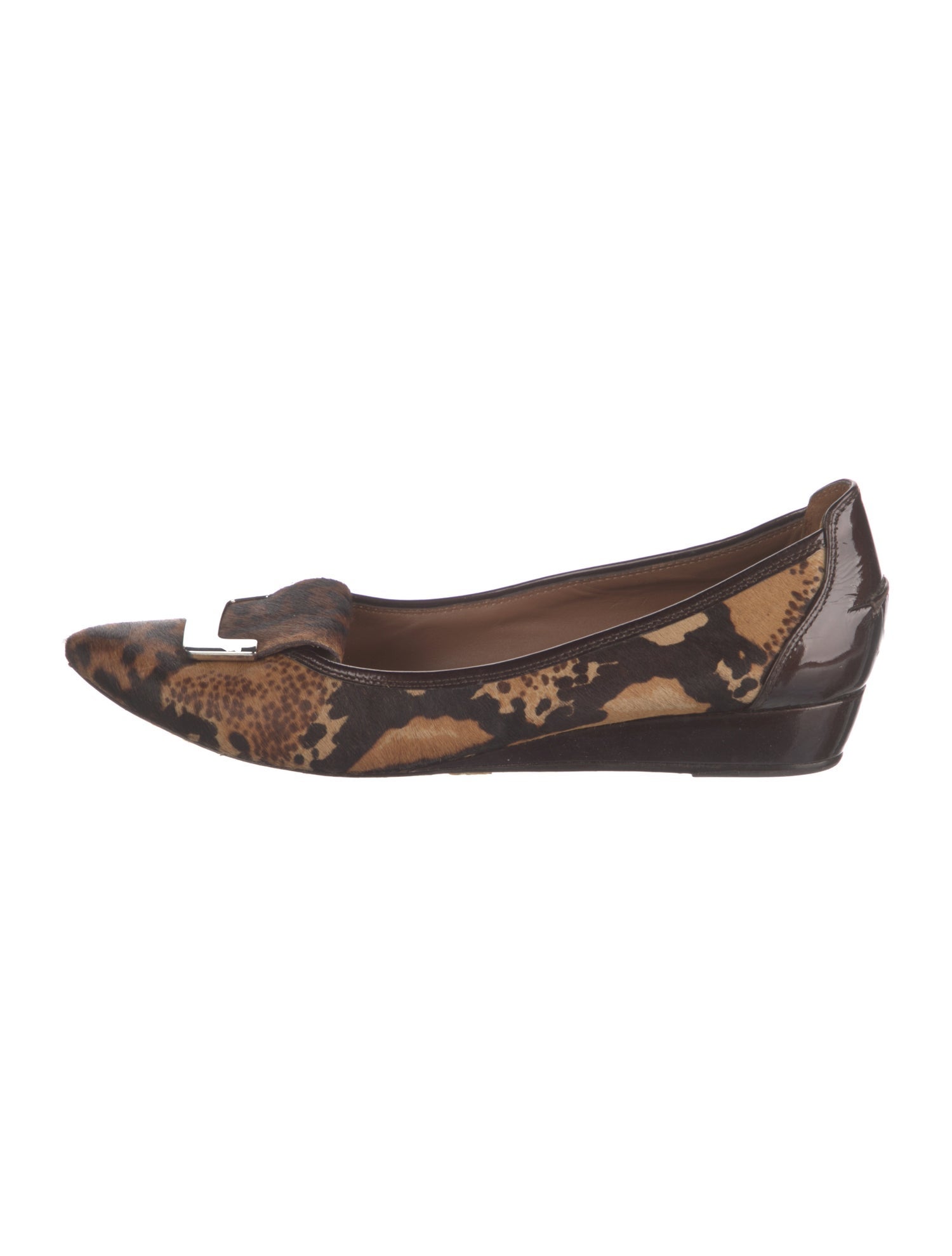 Donald Pliner Ponyhair Animal Print Flats