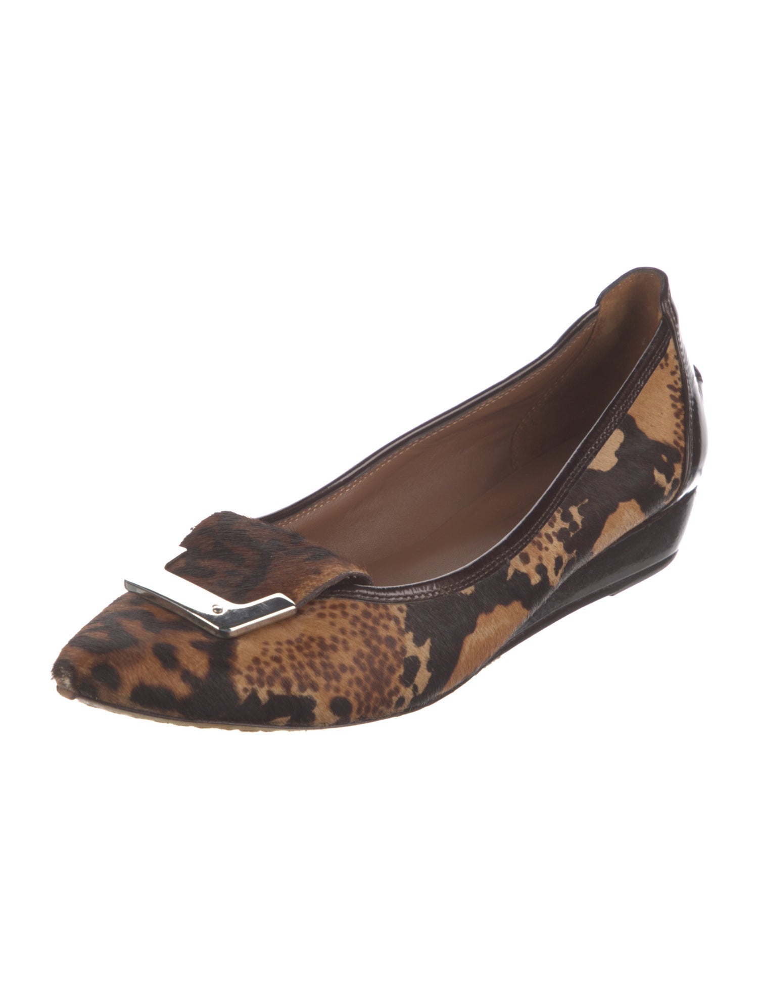 Donald Pliner Ponyhair Animal Print Flats