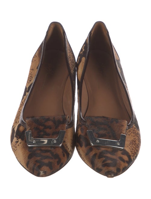 Donald Pliner Ponyhair Animal Print Flats