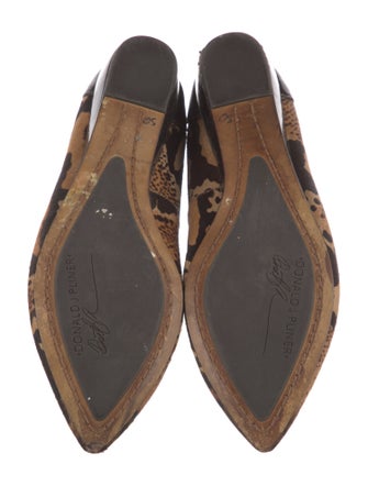 Donald Pliner Ponyhair Animal Print Flats