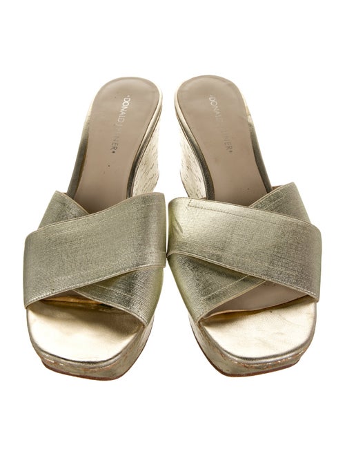 Donald Pliner Leather Slides