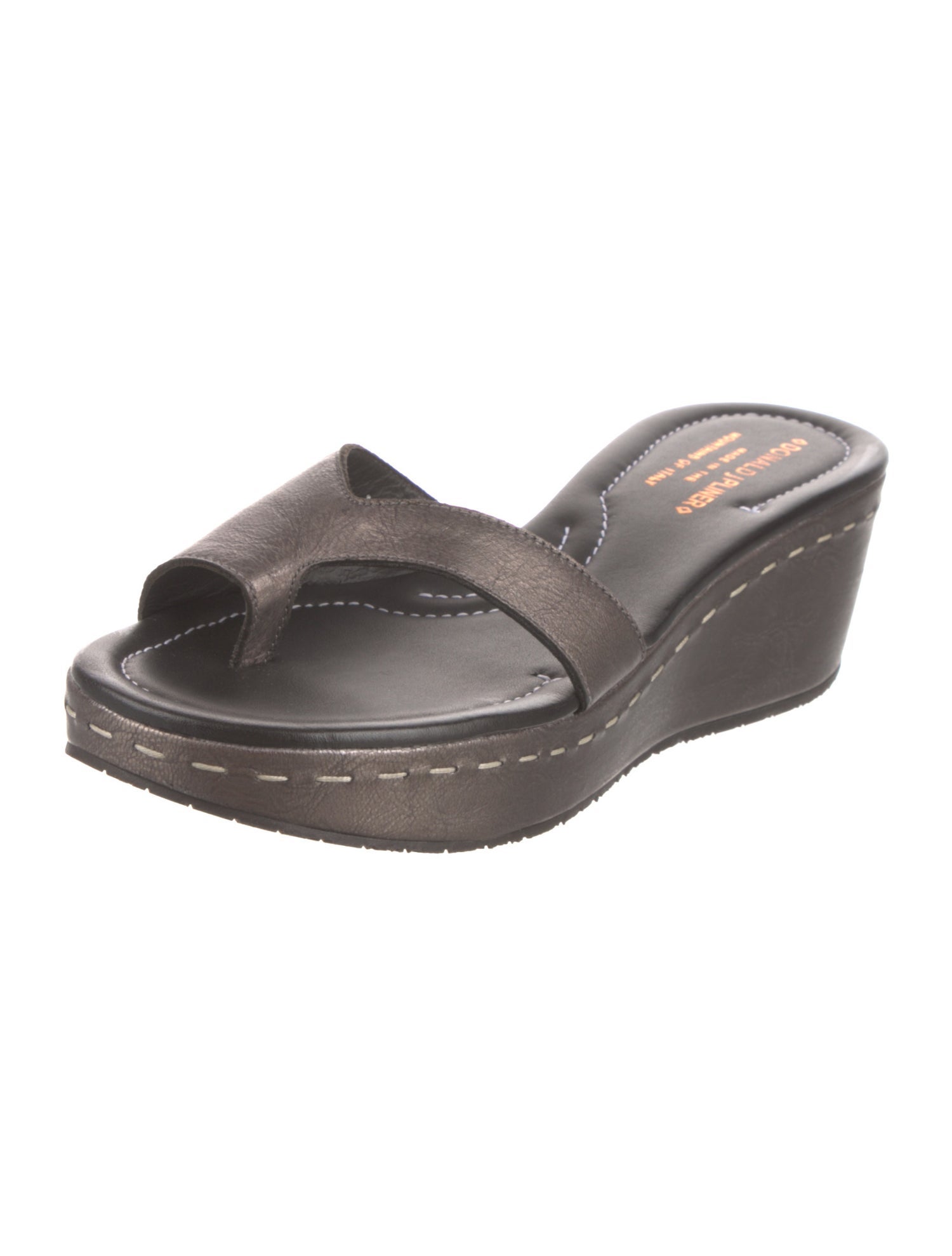 Donald Pliner Leather Slides