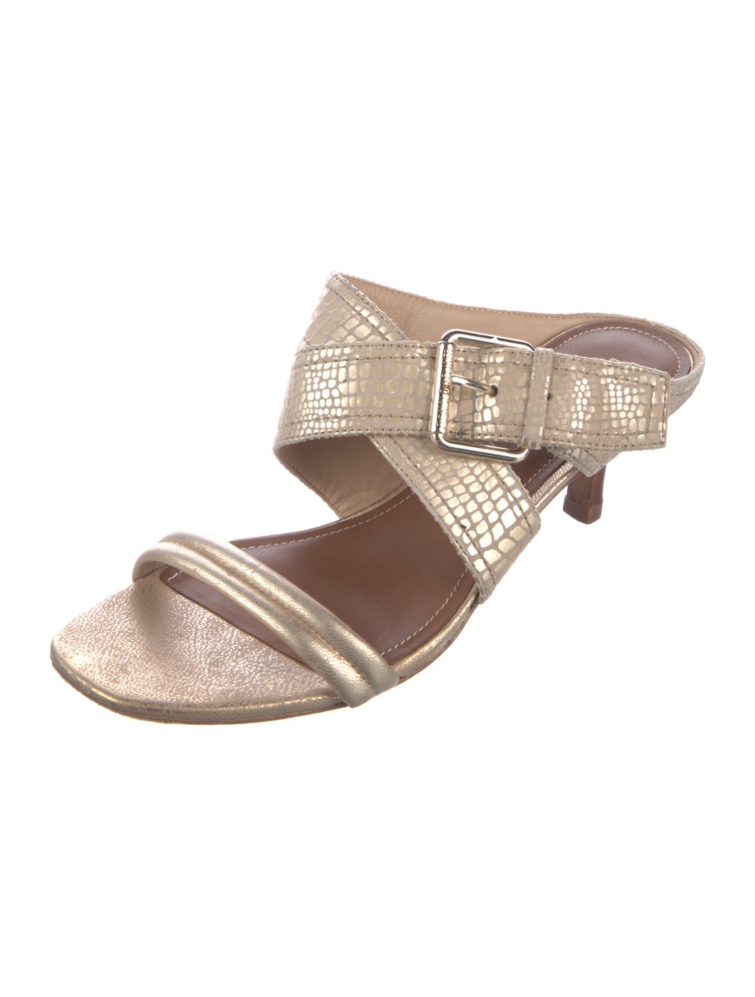 Donald Pliner Leather Slides