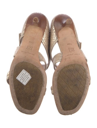 Donald Pliner Leather Slides