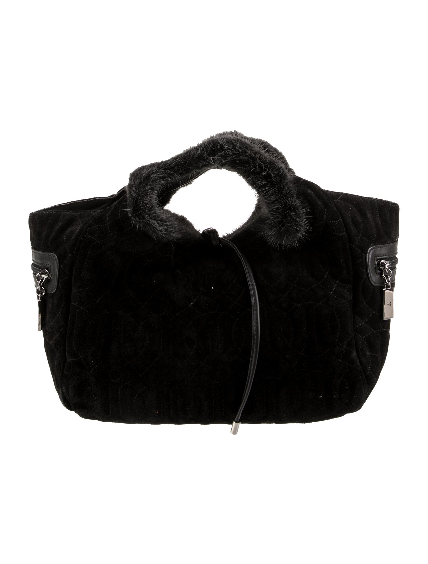 Donald Pliner Suede Top Handle Bag