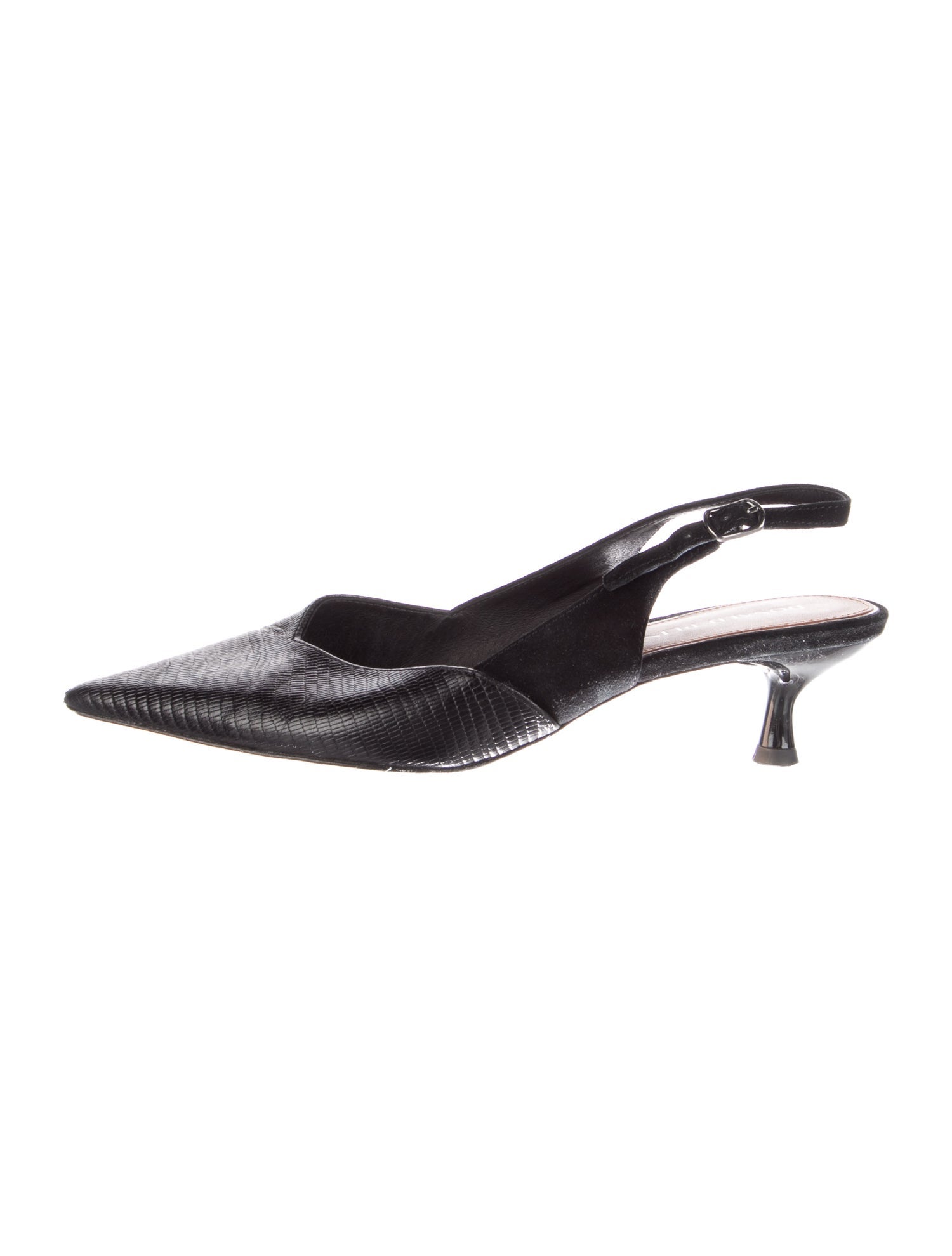 Donald Pliner Leather Printed Slingback Pumps