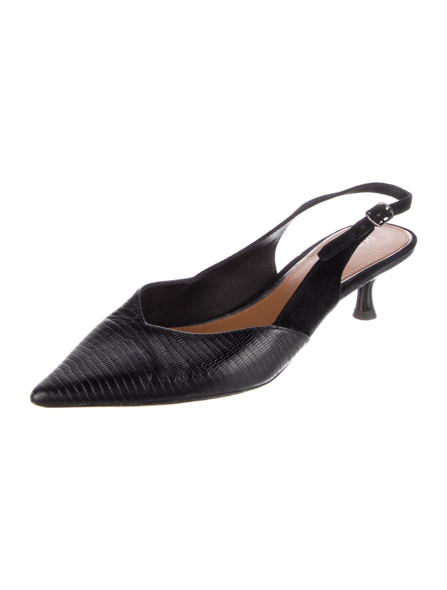 Donald Pliner Leather Printed Slingback Pumps