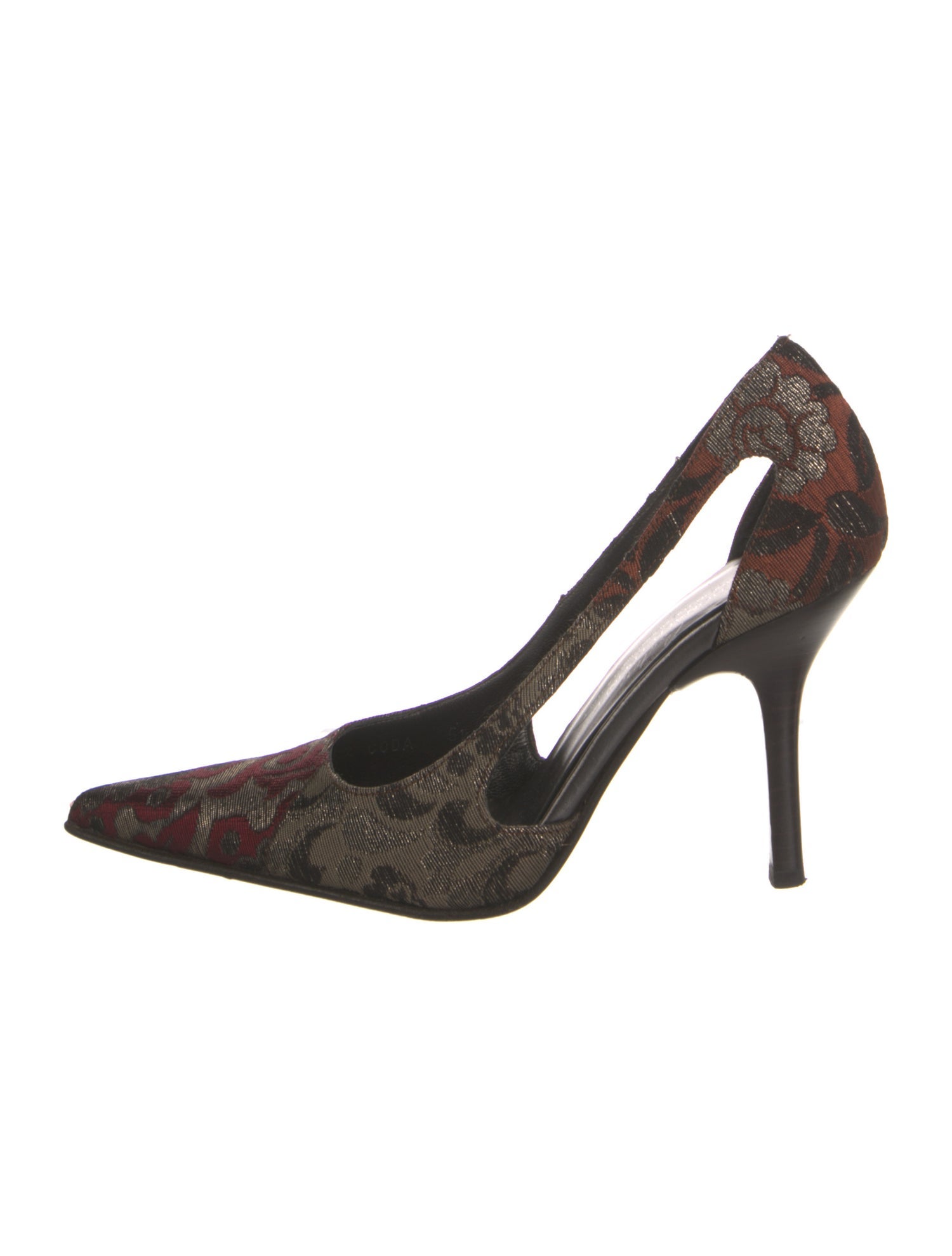 Donald Pliner Jacquard Floral Print Slingback Pumps