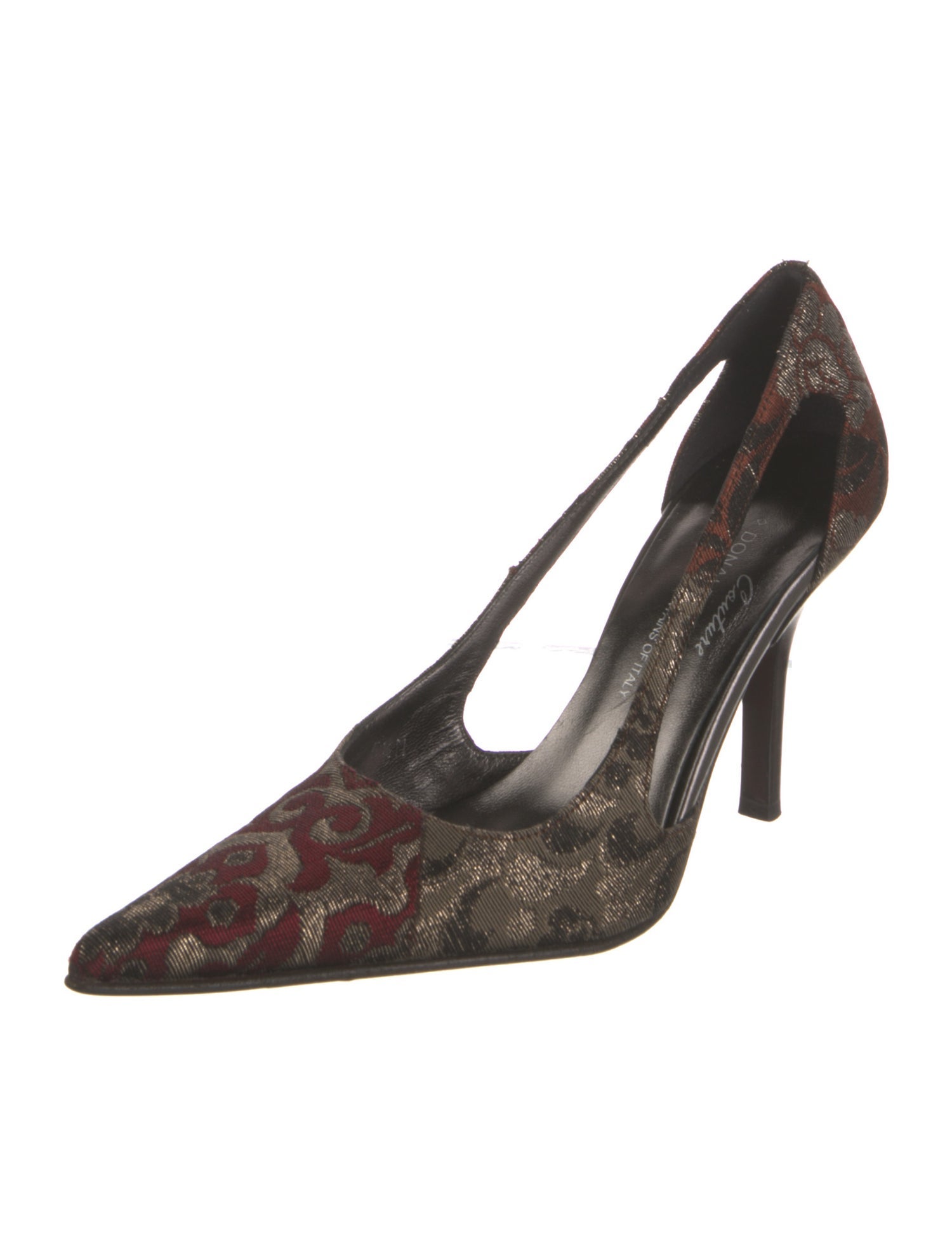 Donald Pliner Jacquard Floral Print Slingback Pumps