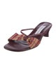 Donald Pliner Leather Striped Slides