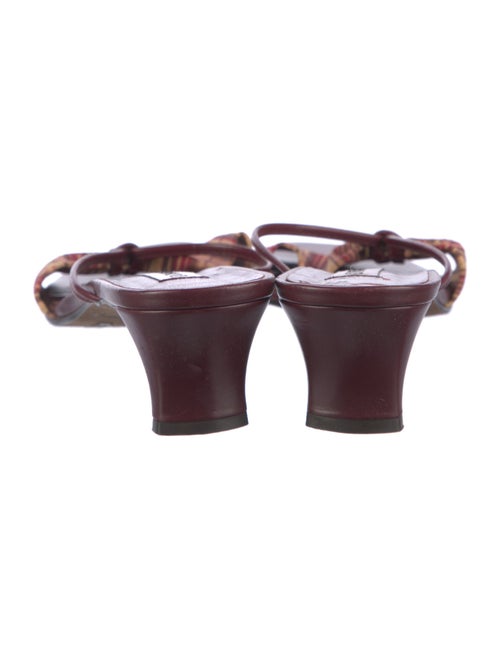 Donald Pliner Leather Striped Slides