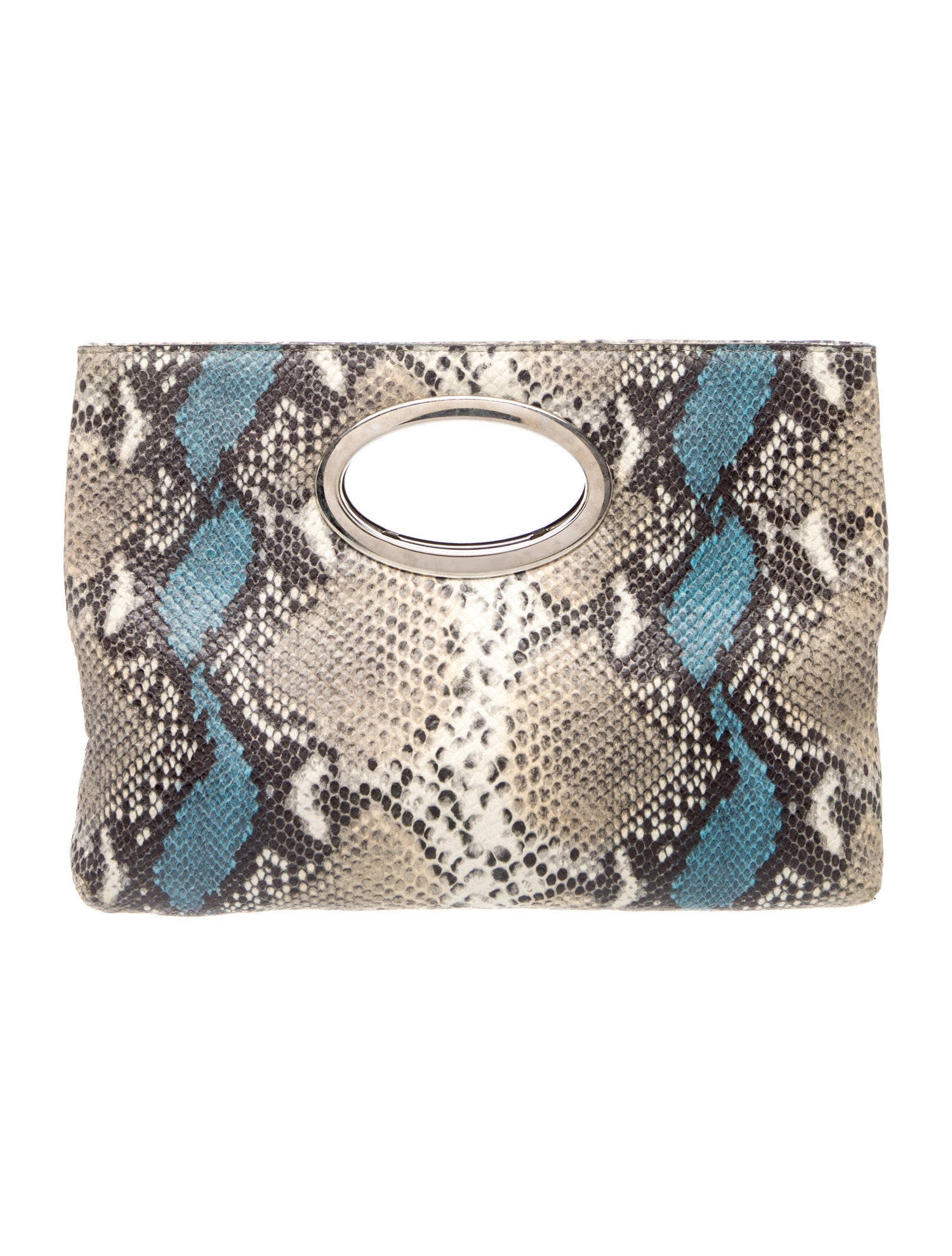 Donald Pliner Snakeskin Top Handle Bag