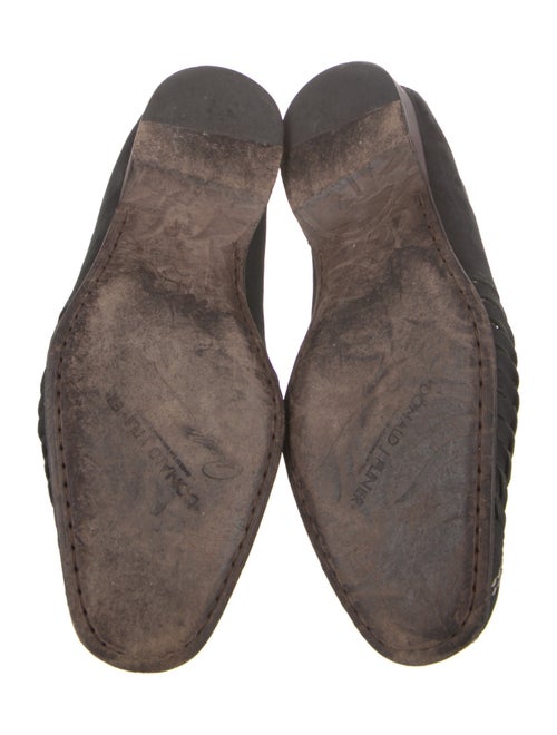 Donald Pliner Suede Cutout Accent Loafers