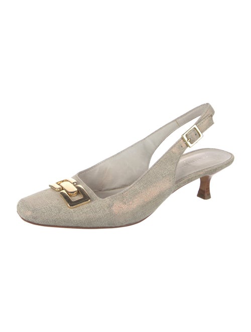 Donald Pliner Leather Slingback Pumps