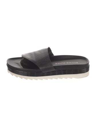 Donald Pliner Leather Slides
