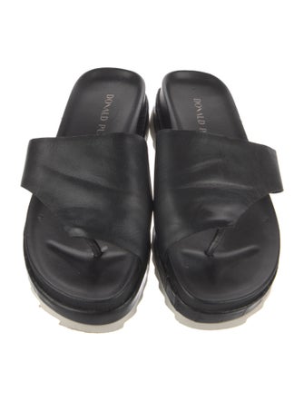 Donald Pliner Leather Slides