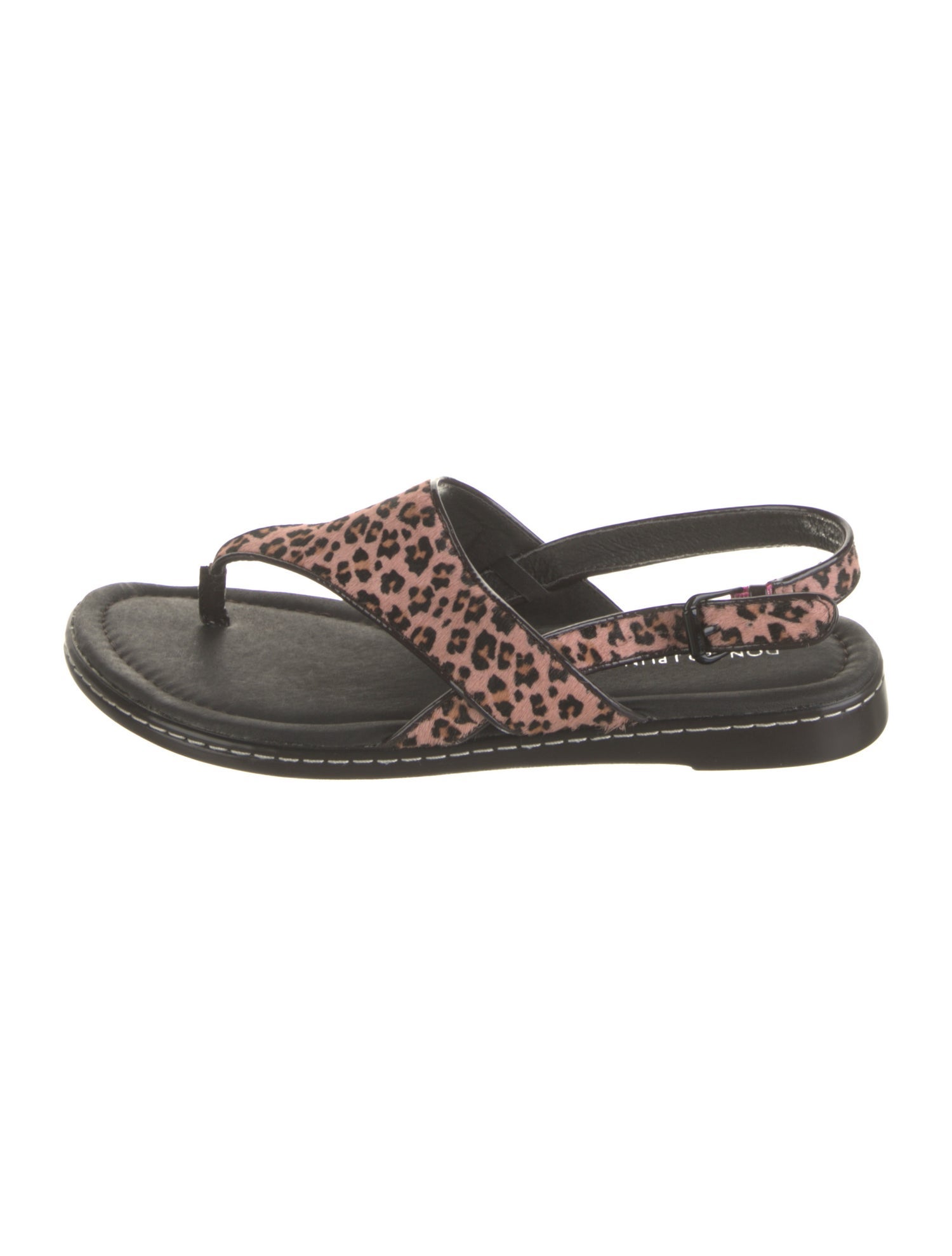 Donald Pliner Ponyhair Animal Print Slingback Sandals