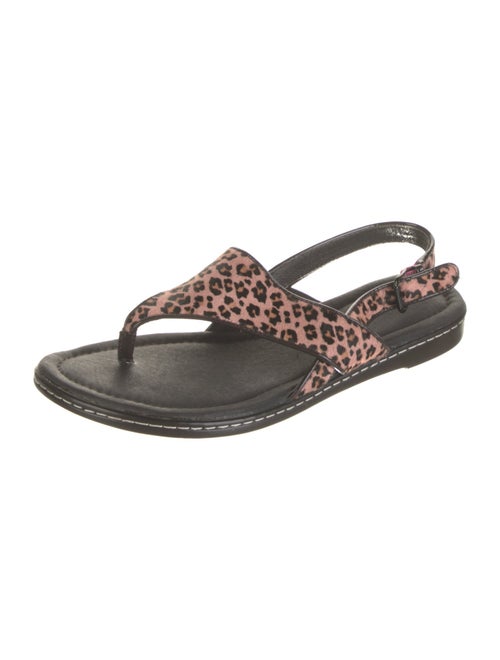 Donald Pliner Ponyhair Animal Print Slingback Sandals