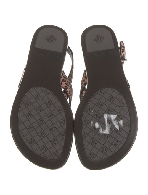 Donald Pliner Ponyhair Animal Print Slingback Sandals