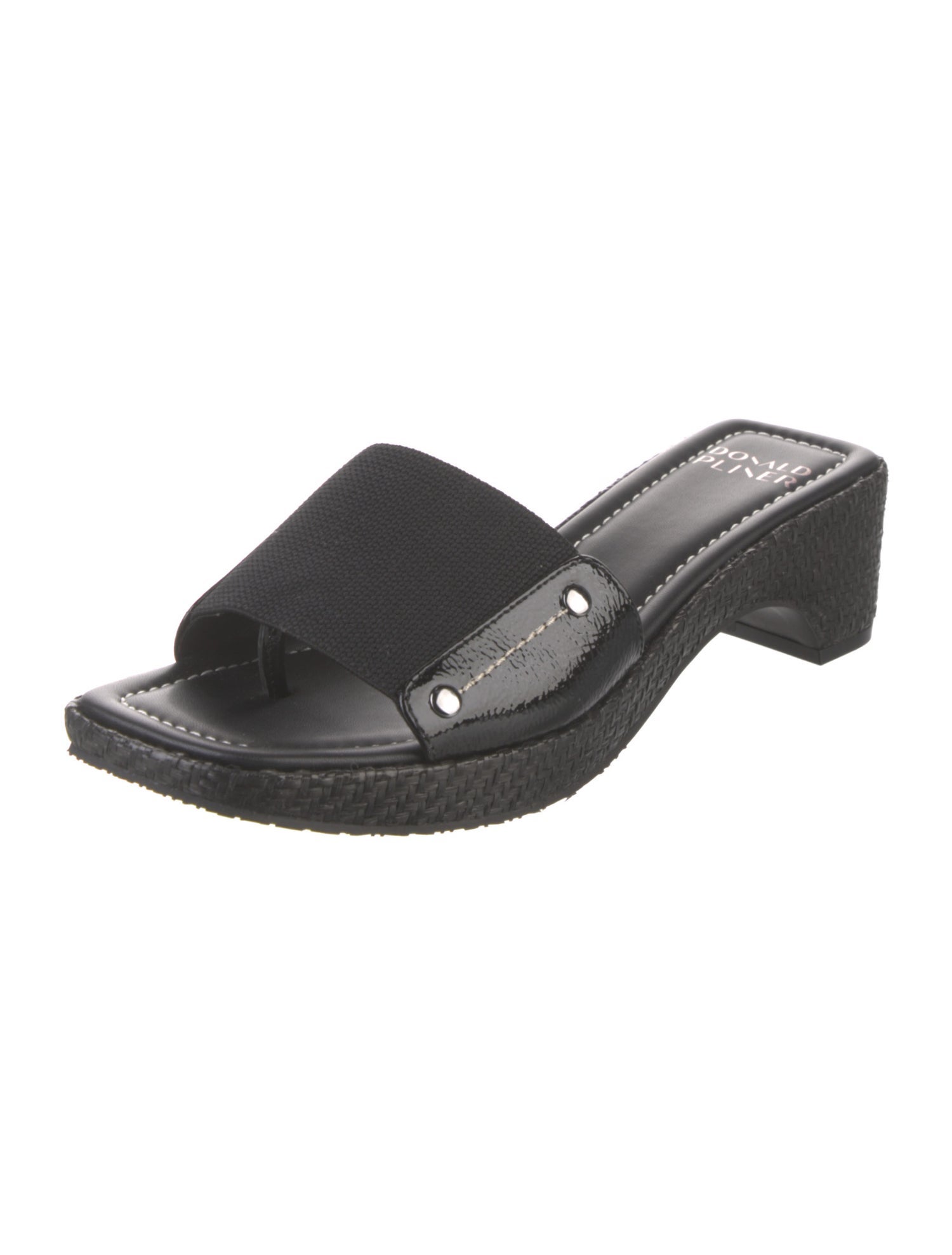 Donald Pliner Leather Slides