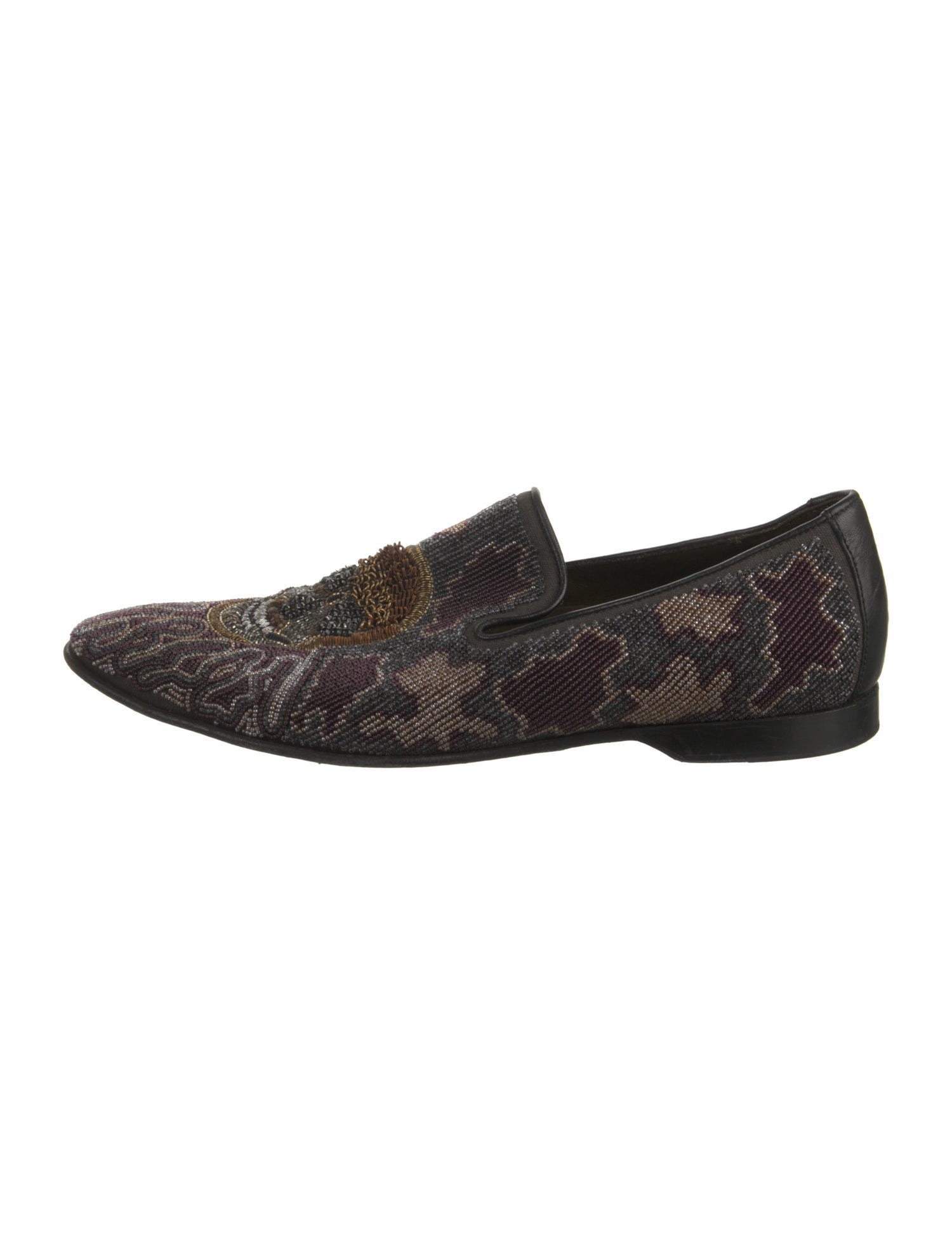 Donald Pliner Leather Printed Dress Loafers