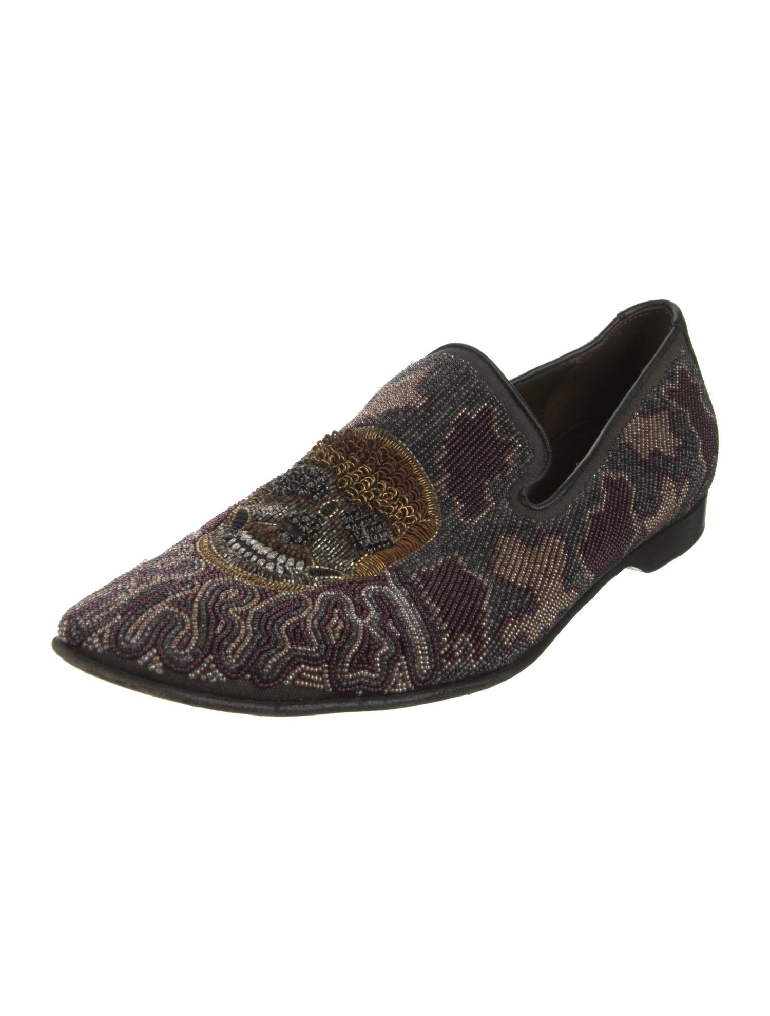 Donald Pliner Leather Printed Dress Loafers