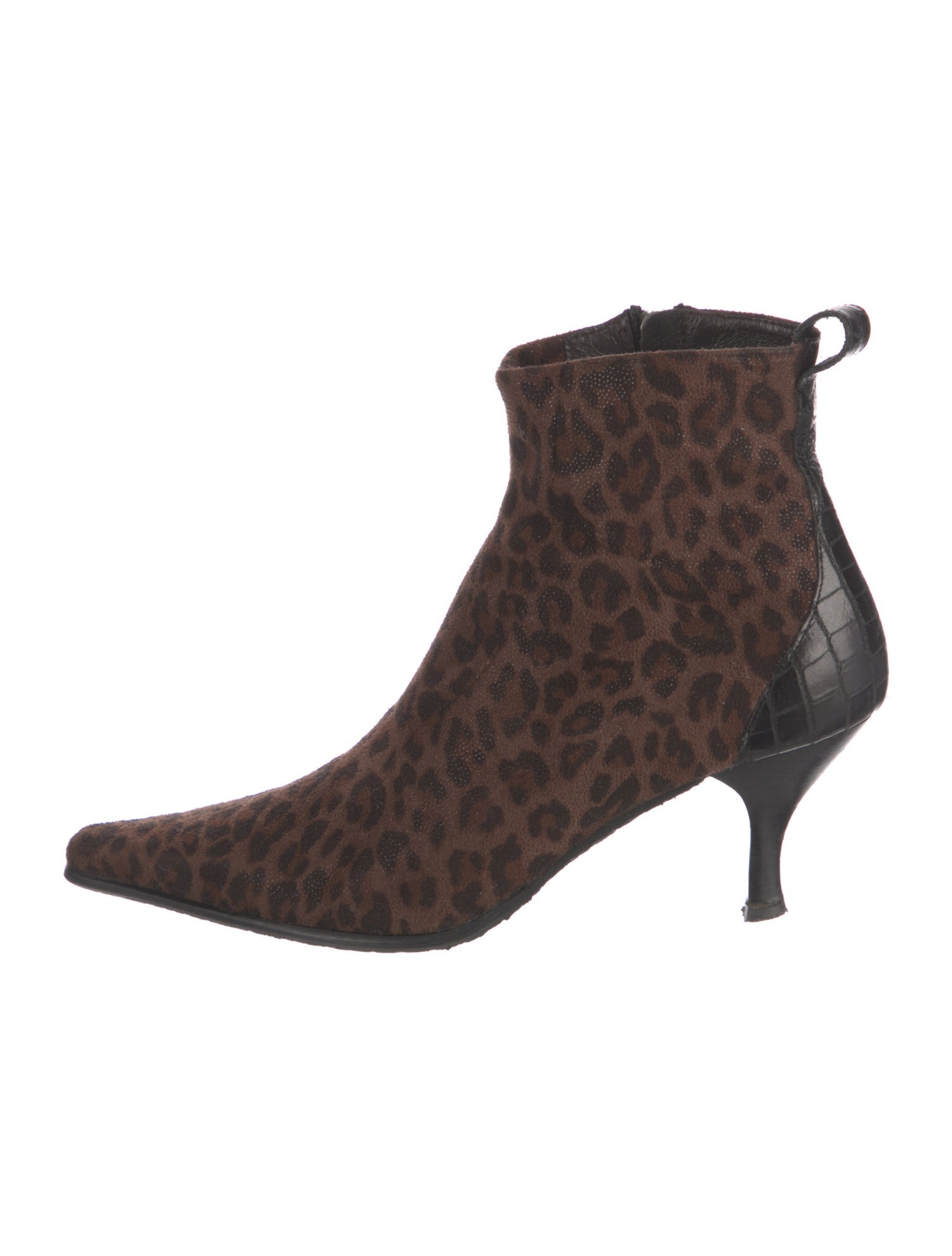 Donald Pliner Suede Animal Print Boots