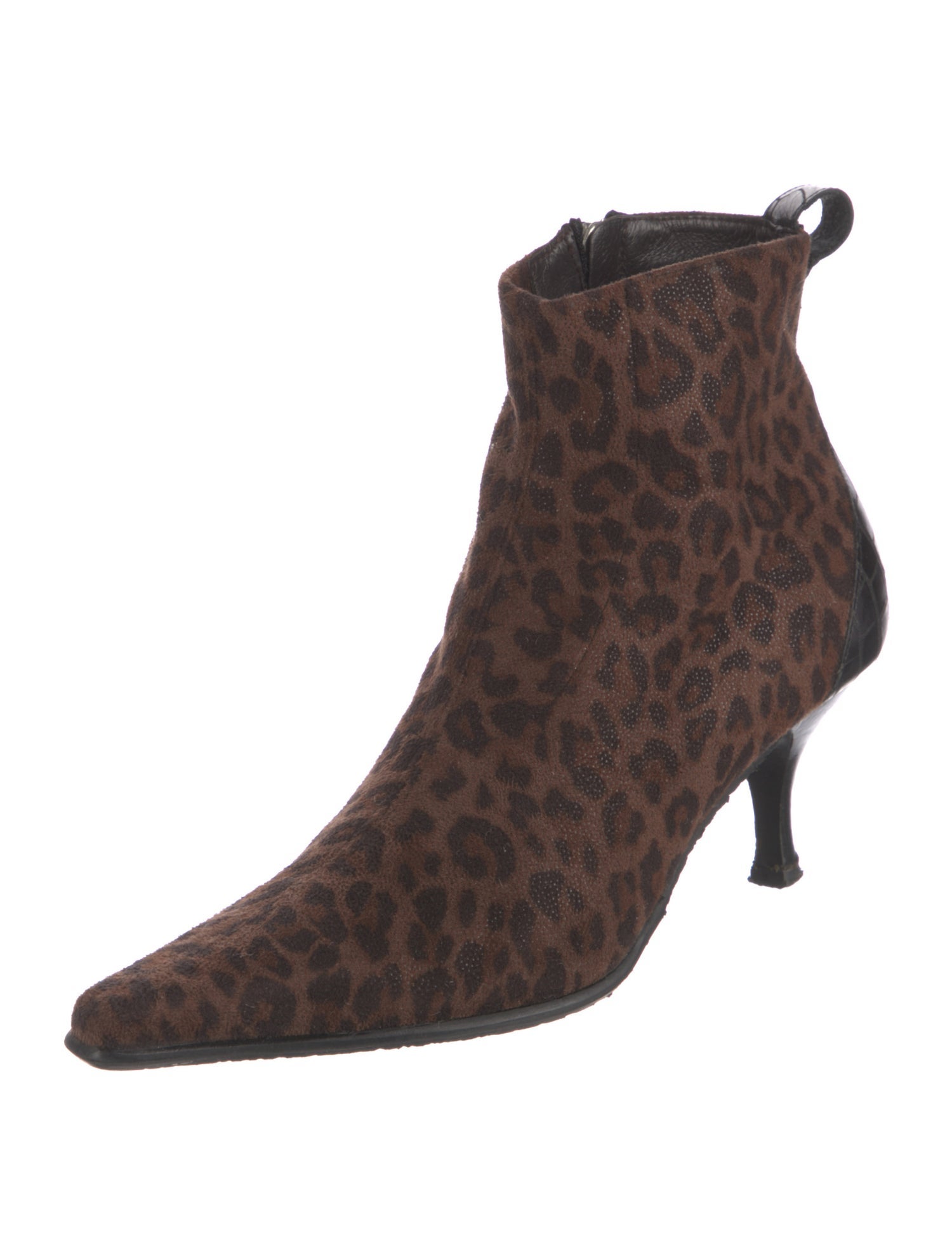 Donald Pliner Suede Animal Print Boots