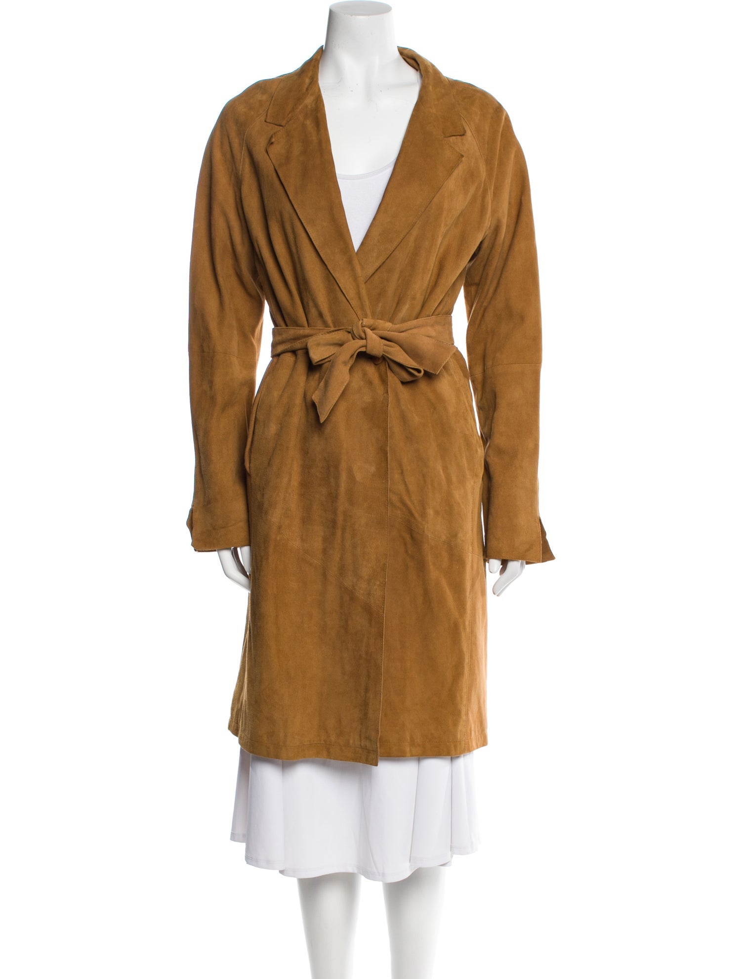 Donald Pliner Suede Trench Coat