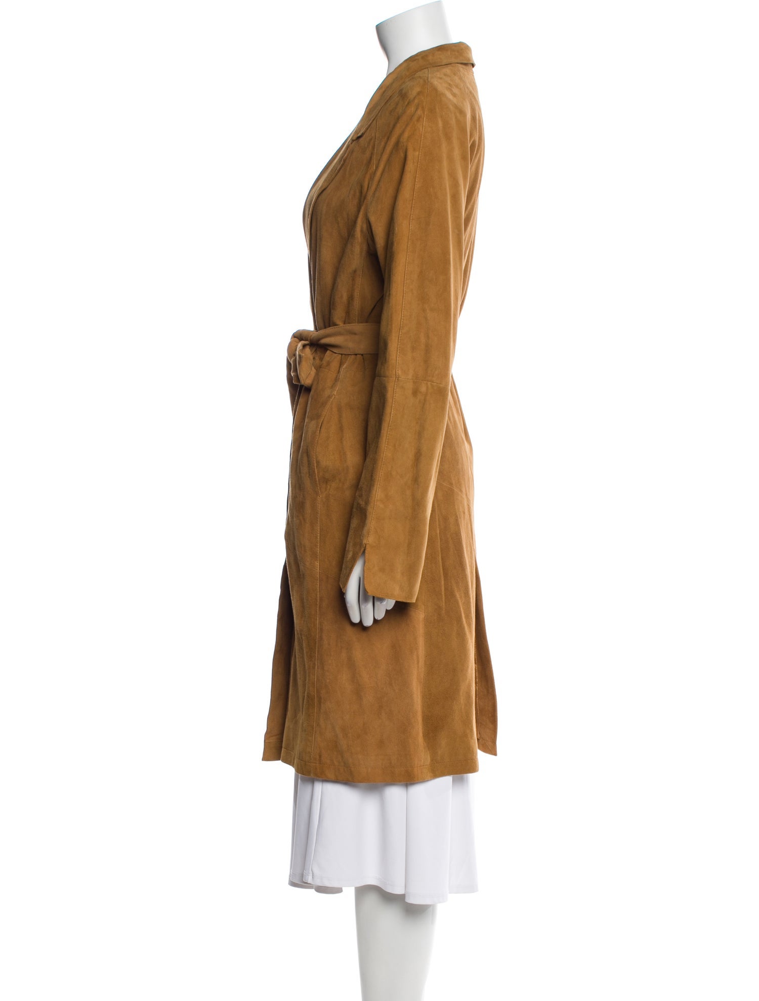 Donald Pliner Suede Trench Coat