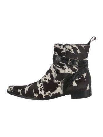 Donald Pliner Ponyhair Animal Print Boots