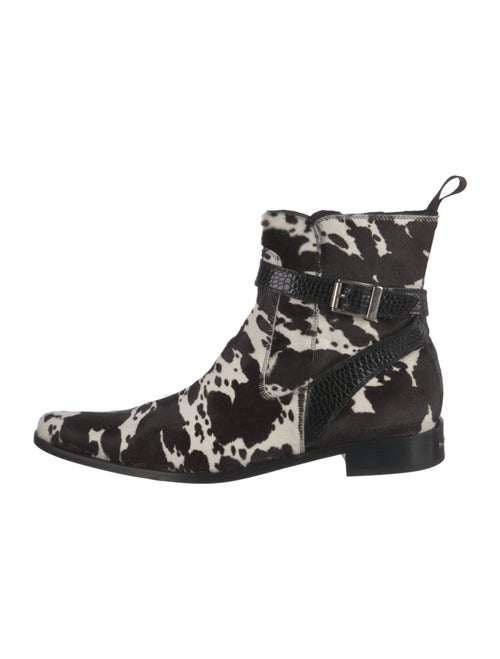 Donald Pliner Ponyhair Animal Print Boots