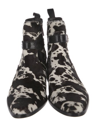 Donald Pliner Ponyhair Animal Print Boots