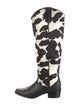 Donald Pliner Ponyhair Animal Print Western Boots