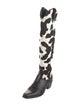 Donald Pliner Ponyhair Animal Print Western Boots