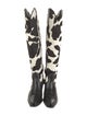 Donald Pliner Ponyhair Animal Print Western Boots