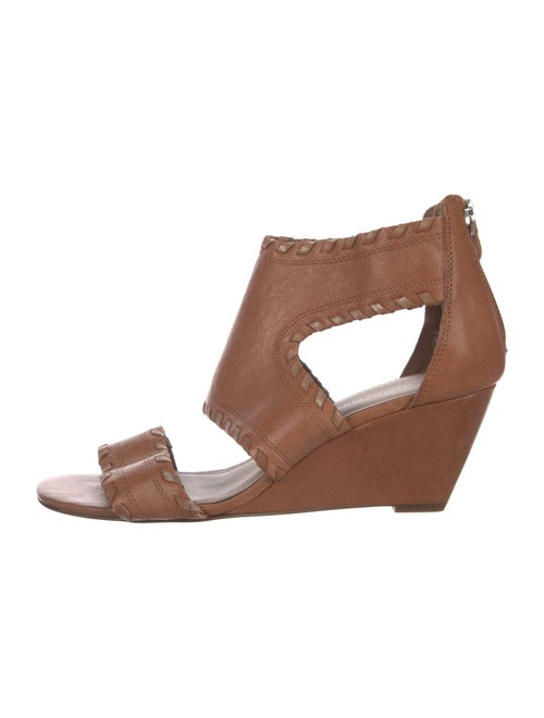 Donald Pliner Leather Whipstitch Trim Sandals