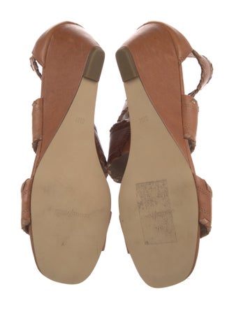Donald Pliner Leather Whipstitch Trim Sandals