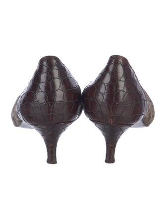 Donald Pliner Suede Animal Print Pumps