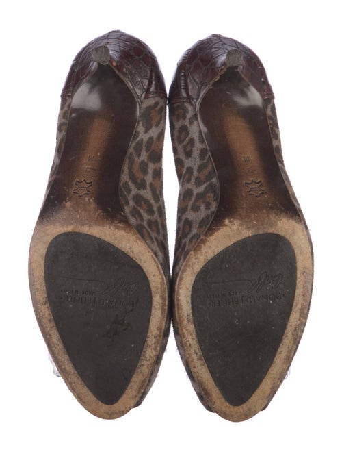 Donald Pliner Suede Animal Print Pumps