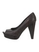 Donald Pliner Embossed Leather Pumps